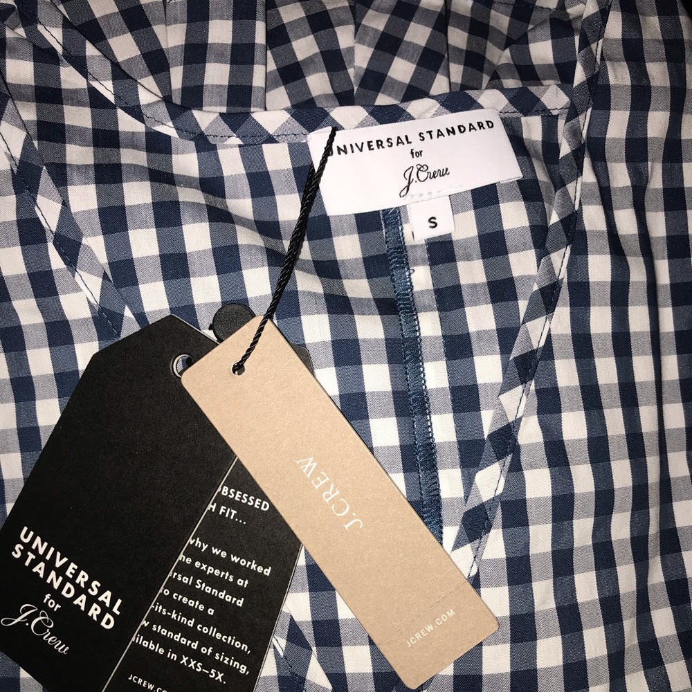 J Crew poplin tie sleeve top - Picture 6 of 6